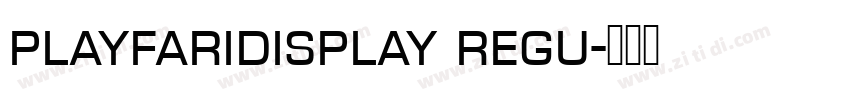 playfaridisplay regu字体转换